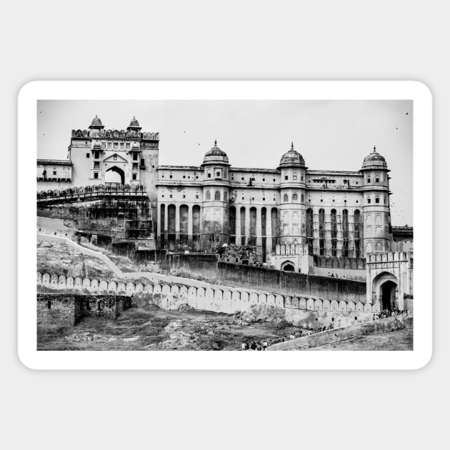 Fort Amber, Rajasthan, India Sticker by Lieyim